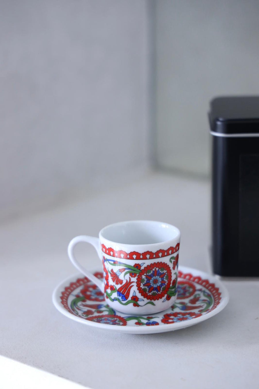 MITA KAHVE Humayun Coffee Cup with Cezve and Coffee Set for Two Gift Box