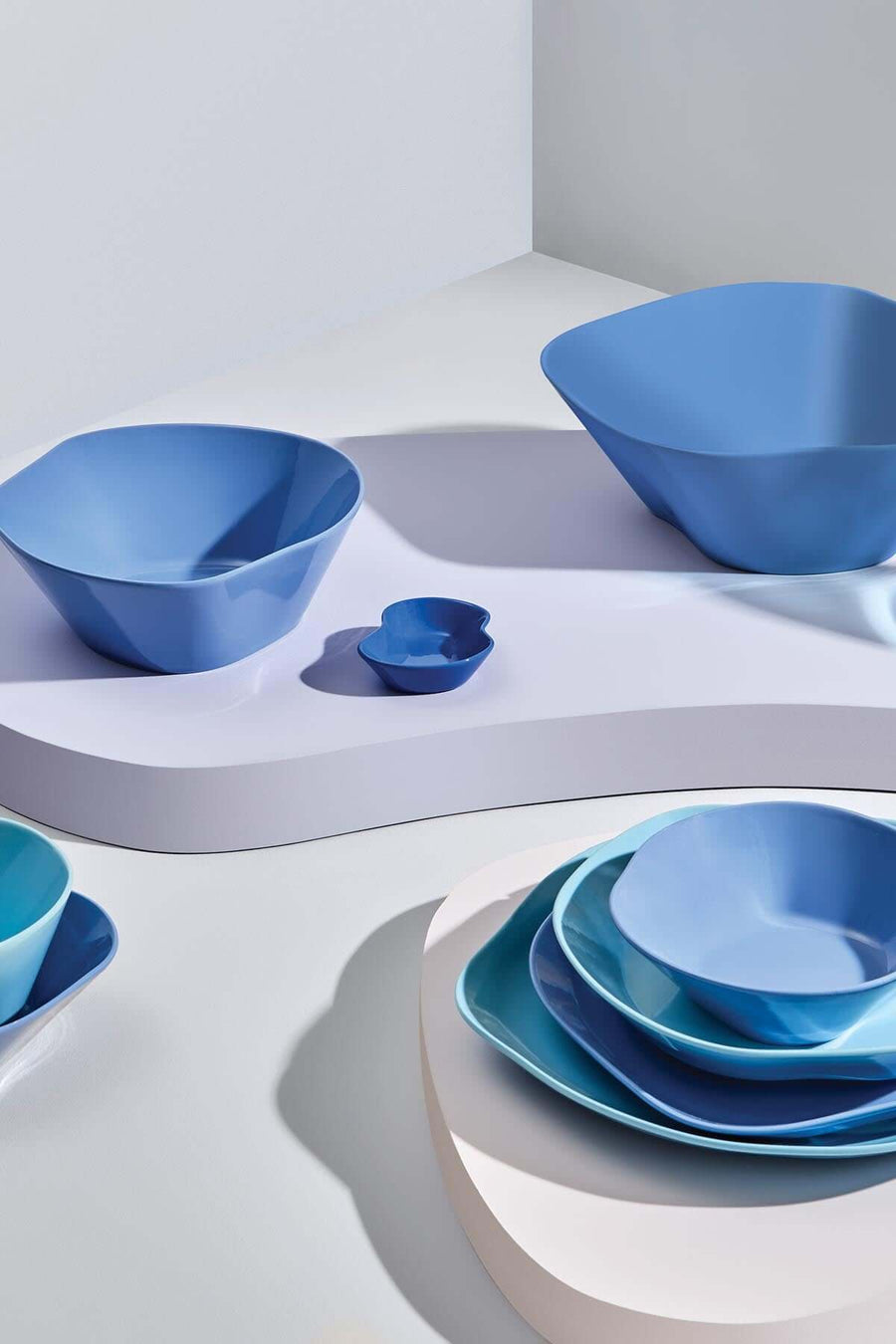 Kütahya Skallop 18cm 2 Piece bowl set -   Blue